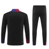 Barcelone Sweat d'Entraînement Quarter-Zip 2024-25 Noire Pour Enfant